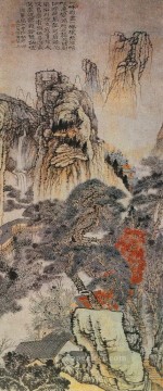中国 Painting - 下尾華陽山の繁体字中国語